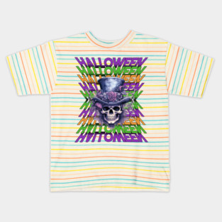 Halloween Skull design Kids T-Shirt