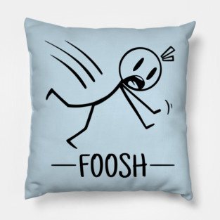 Fall On an Out Stretched Hand cartoony design Pillow