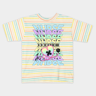 Nurse colorful pastel design Kids T-Shirt