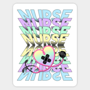 Nurse colorful pastel design Sticker
