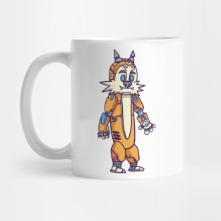 Mecha Cyborg Tiger Dracula Mug