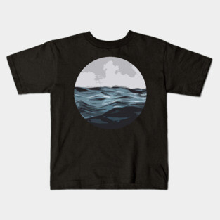 You, Me, and the Sea – Ocean Breeze Minimalist Beach Shirt Kids T-Shirt