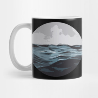 You, Me, and the Sea – Ocean Breeze Minimalist Beach Shirt Mug