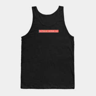 Australian Shepherd Tank Top