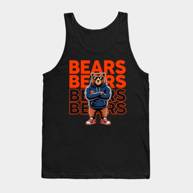 Bears-Football Tank Top by BlackMeme94