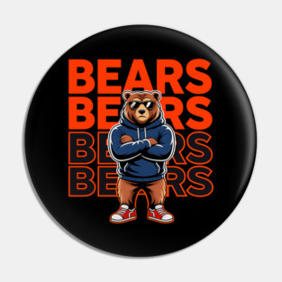 Bears-Football Pin