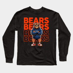 Bears-Football Long Sleeve T-Shirt