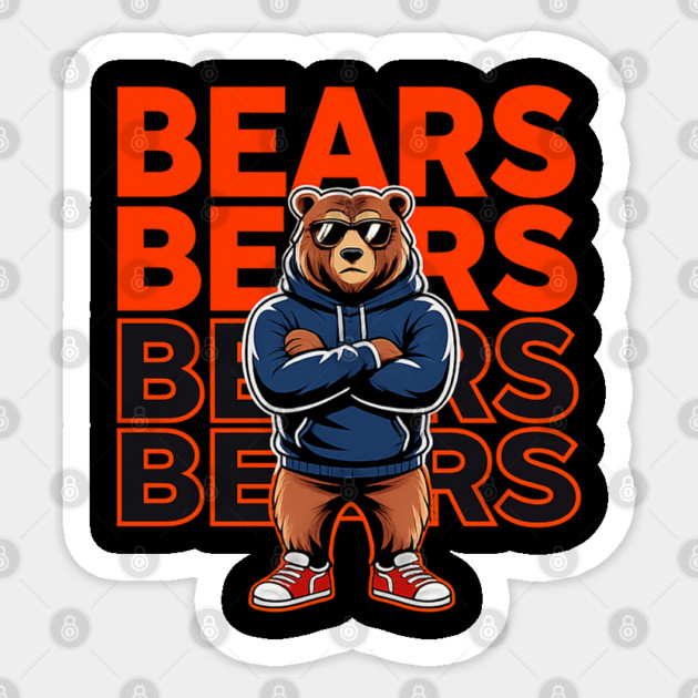 Bears-Football Sticker by BlackMeme94