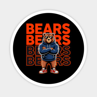 Bears-Football Magnet