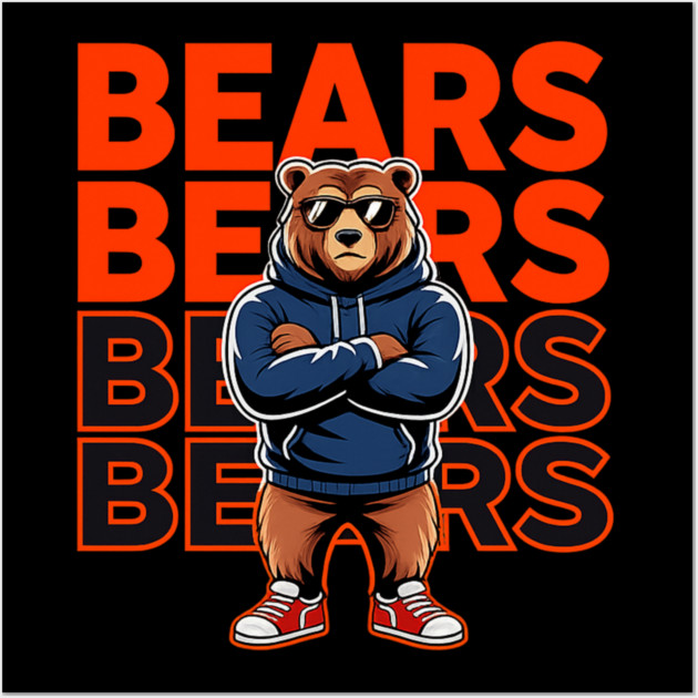 Bears-Football Wall Art by BlackMeme94