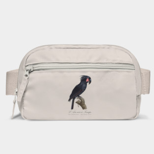Palm Cockatoo Parrot / L' Ara Noir a Trompe - Jacques Barraband 19th century Illustration Bag