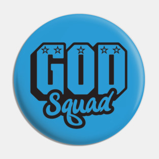 God Squad Black Logo Pin
