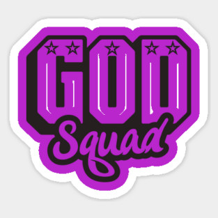 God Squad Black Logo Sticker