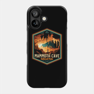 Mammoth Cave National Park Vintage WPA Style National Parks Art Phone Case