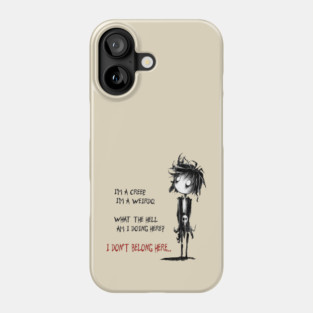 I'm Weirdo (Radiohead) Phone Case