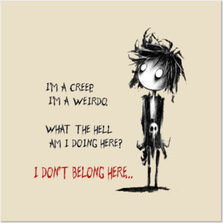 I'm Weirdo (Radiohead) Posters and Art