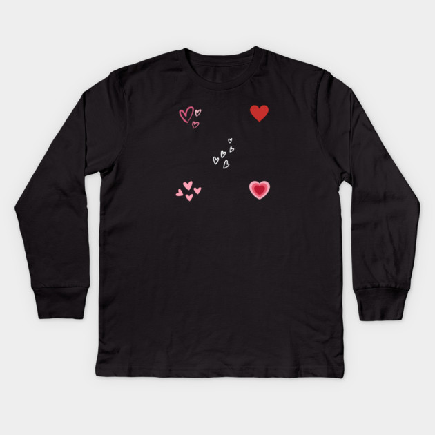 hearts pack Kids Long Sleeve T-Shirt by BlackMeme94