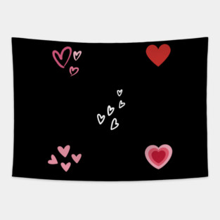 hearts pack Tapestry