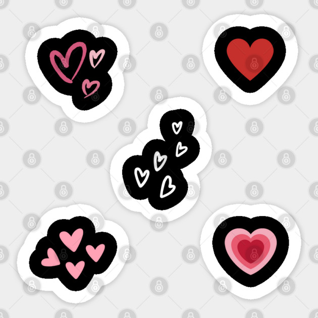 hearts pack Sticker by BlackMeme94