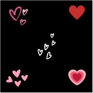 hearts pack Posters and Art