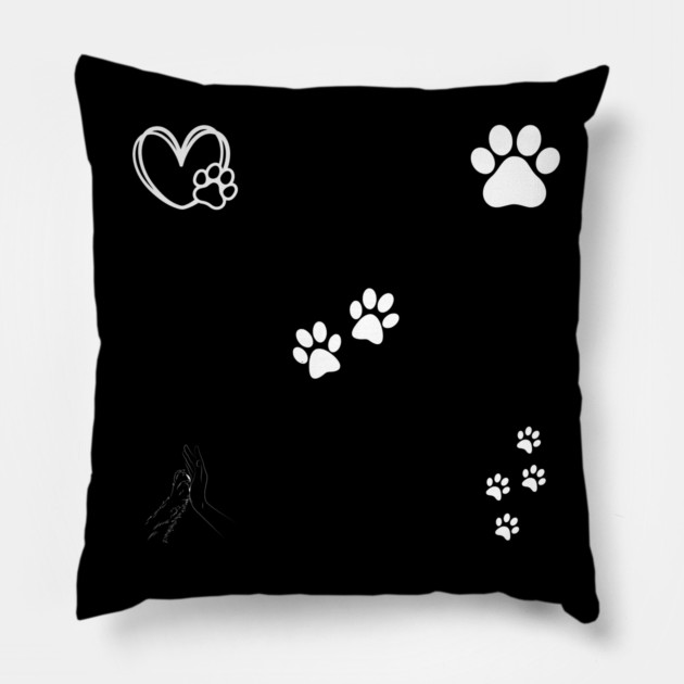 Dog Paws Pillow by BlackMeme94
