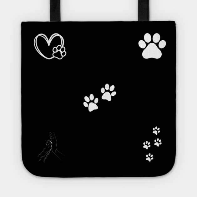 Dog Paws Tote by BlackMeme94