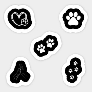 Dog Paws Sticker