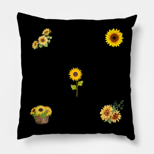 Sunflower lover Pillow by BlackMeme94