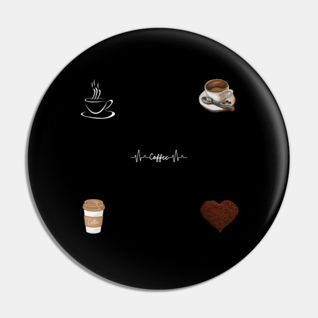 coffee lover gift Pin by BlackMeme94