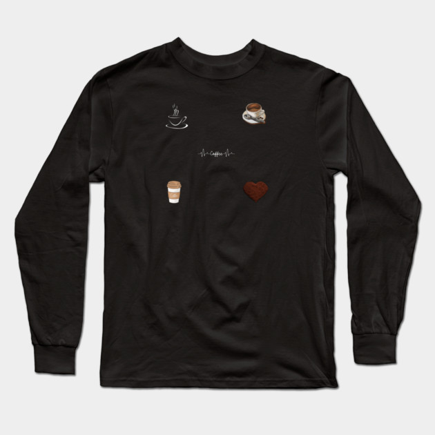coffee lover gift Long Sleeve T-Shirt by BlackMeme94