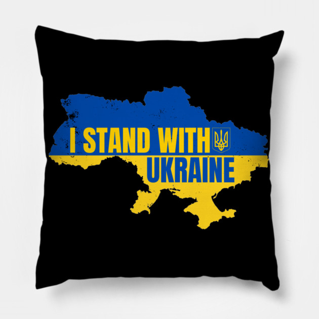 I-Stand-With-Ukraine Pillow by BlackMeme94