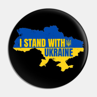 I-Stand-With-Ukraine Pin