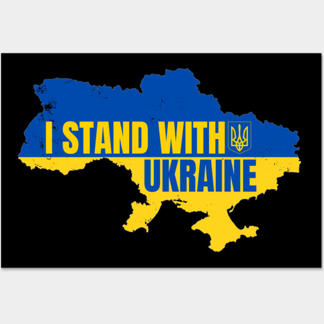 I-Stand-With-Ukraine Wall Art by BlackMeme94