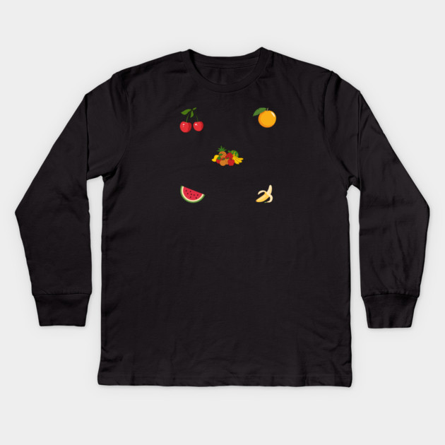 Fruit Lover Kids Long Sleeve T-Shirt by BlackMeme94