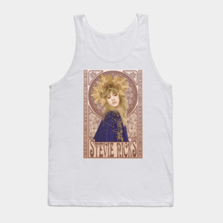 Stevie Nicks Mucha Art Nouveau Tank Top
