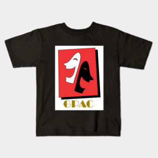 GPAC Logo Gold Text Kids T-Shirt
