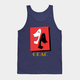 GPAC Logo Gold Text - Transparent Tank Top