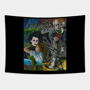 Edward Scissorhands Tapestry
