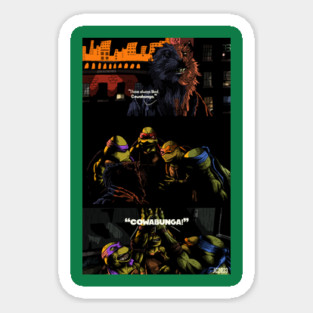 TMNT "Cowabunga" illustration (digital) Magnet