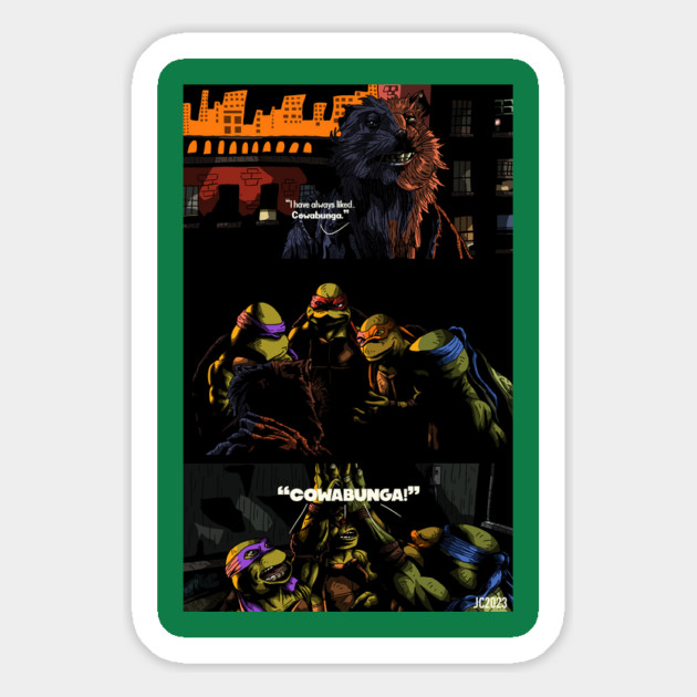 TMNT "Cowabunga" illustration (digital) Magnet by StagArtStudios