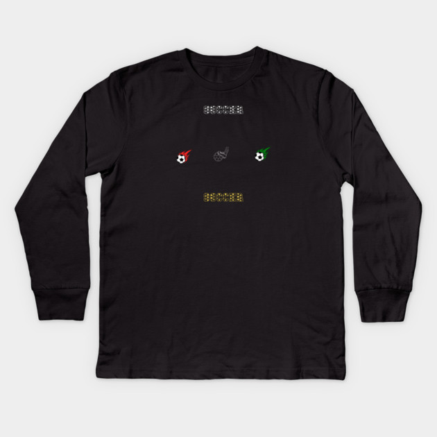 Soccer Lover Kids Long Sleeve T-Shirt by BlackMeme94