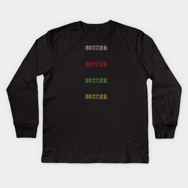 Soccer Lover Kids Long Sleeve T-Shirt by BlackMeme94