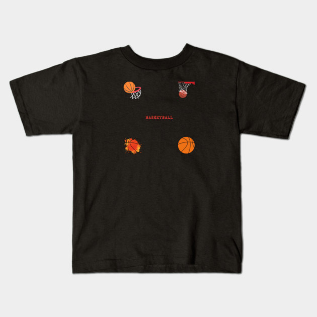Basketball Lover Kids T-Shirt by BlackMeme94