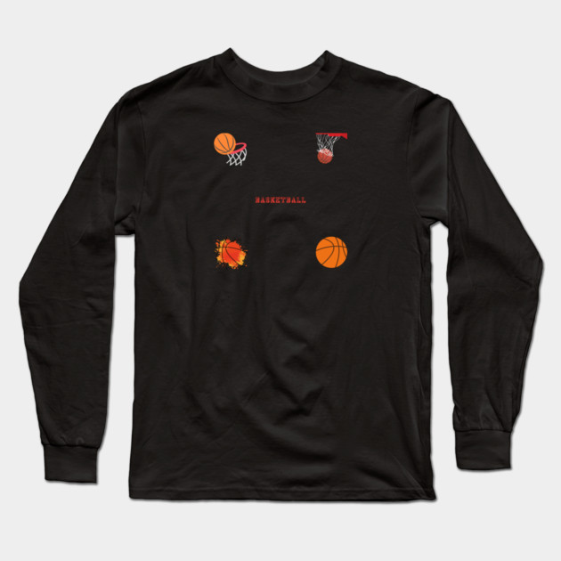 Basketball Lover Long Sleeve T-Shirt by BlackMeme94