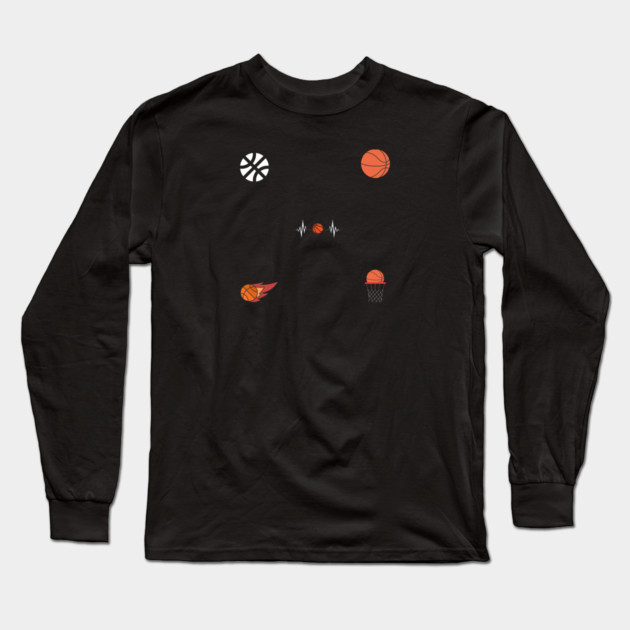 Basketball Lover Long Sleeve T-Shirt by BlackMeme94