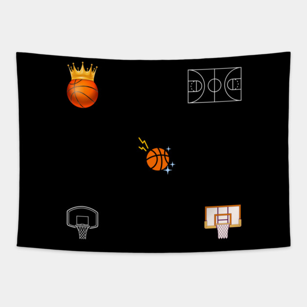Basketball Lover Tapestry by BlackMeme94