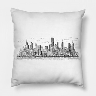 Chicago Buildings Pillow