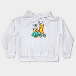 Fire and ice Kids Hoodie