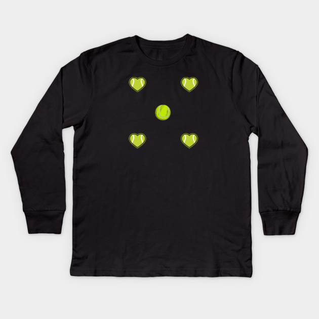 Tennis Lover Kids Long Sleeve T-Shirt by BlackMeme94