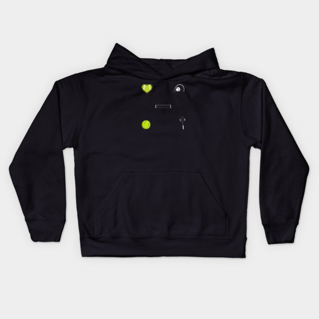 Tennis Lover Kids Hoodie by BlackMeme94